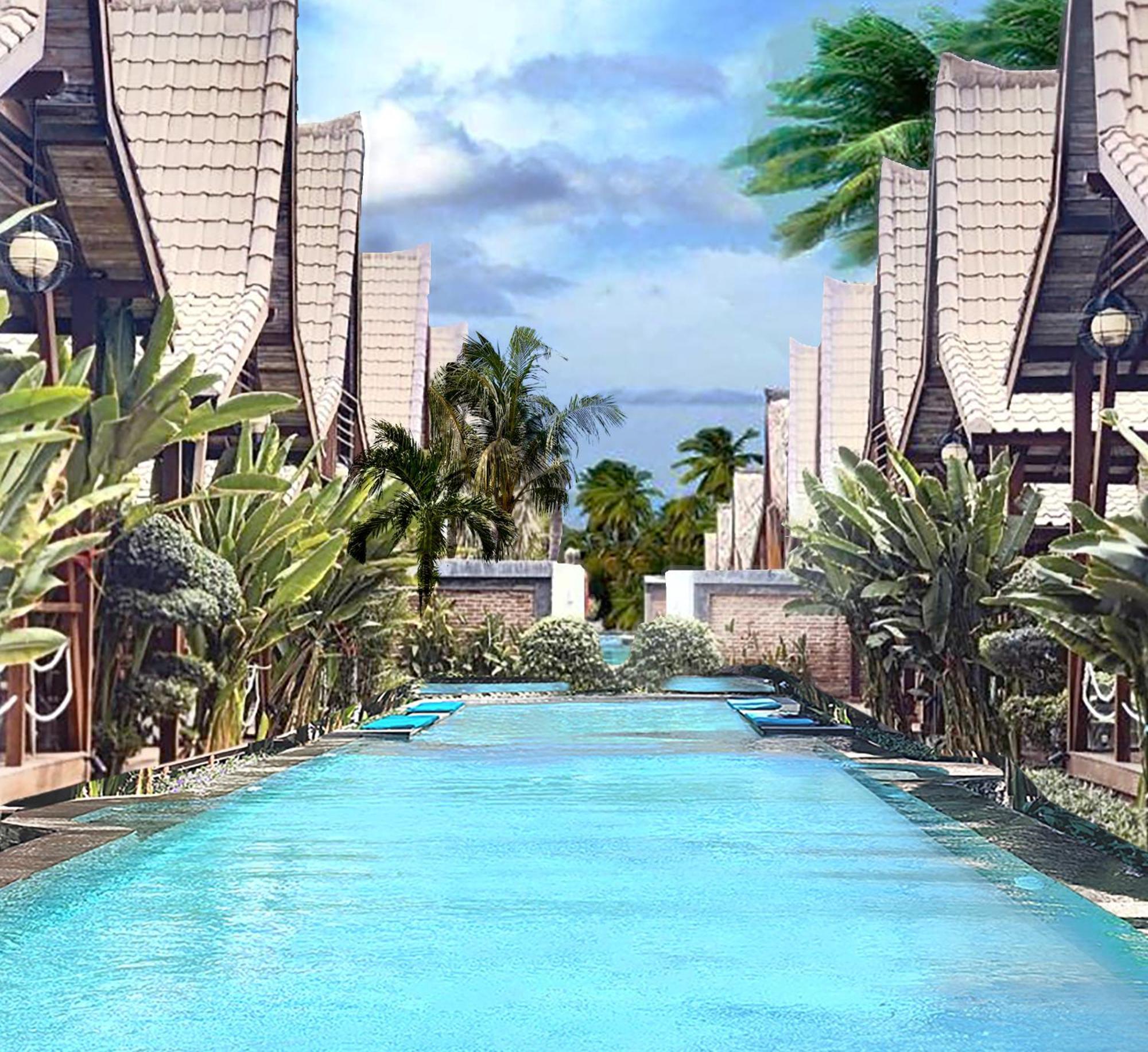 Deluxe Twin Pool View