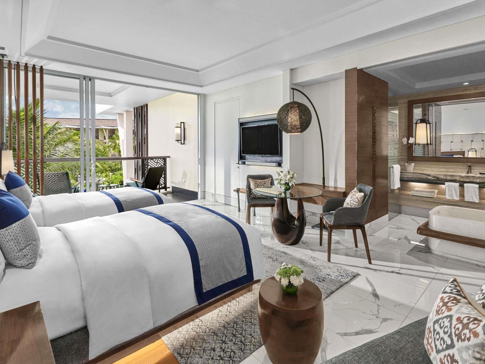 Kamar Luxury Twin dengan Pemandangan Laut